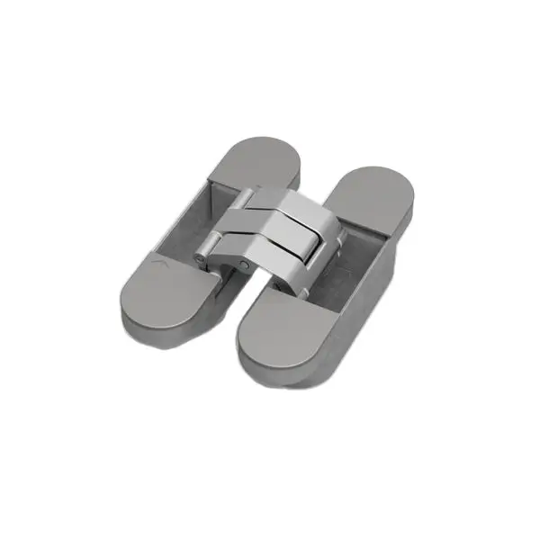 Charnière invisible réversible chromé mat 110x30 - ARLU - 70000229