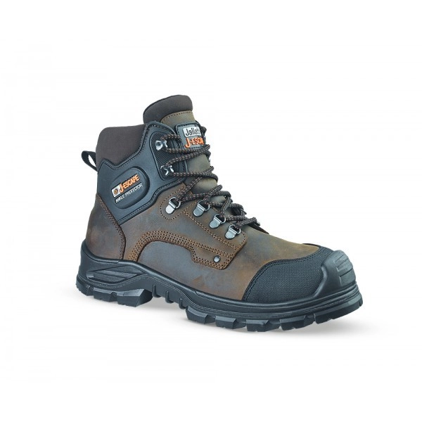 Chaussures de sécurité haute JALFIR S3 CI AN SRC - T.46 - Marron / Noir - JALLATTE - 00JJE4146