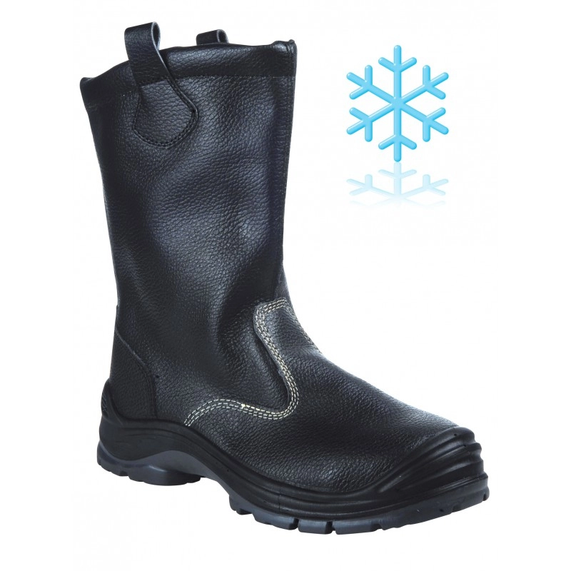 Botte fourrée SINGER Cuir noir S3 SRC - Taille 42 - BREME