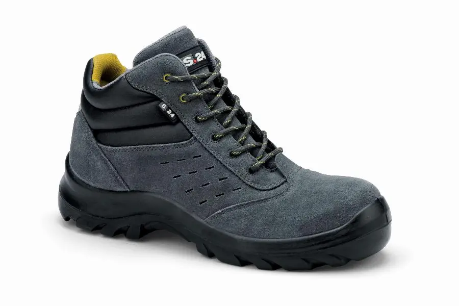 Chaussures de sécurité S24 COPA S1P - Croûte de cuir velours gris - Taille 41 - 5702