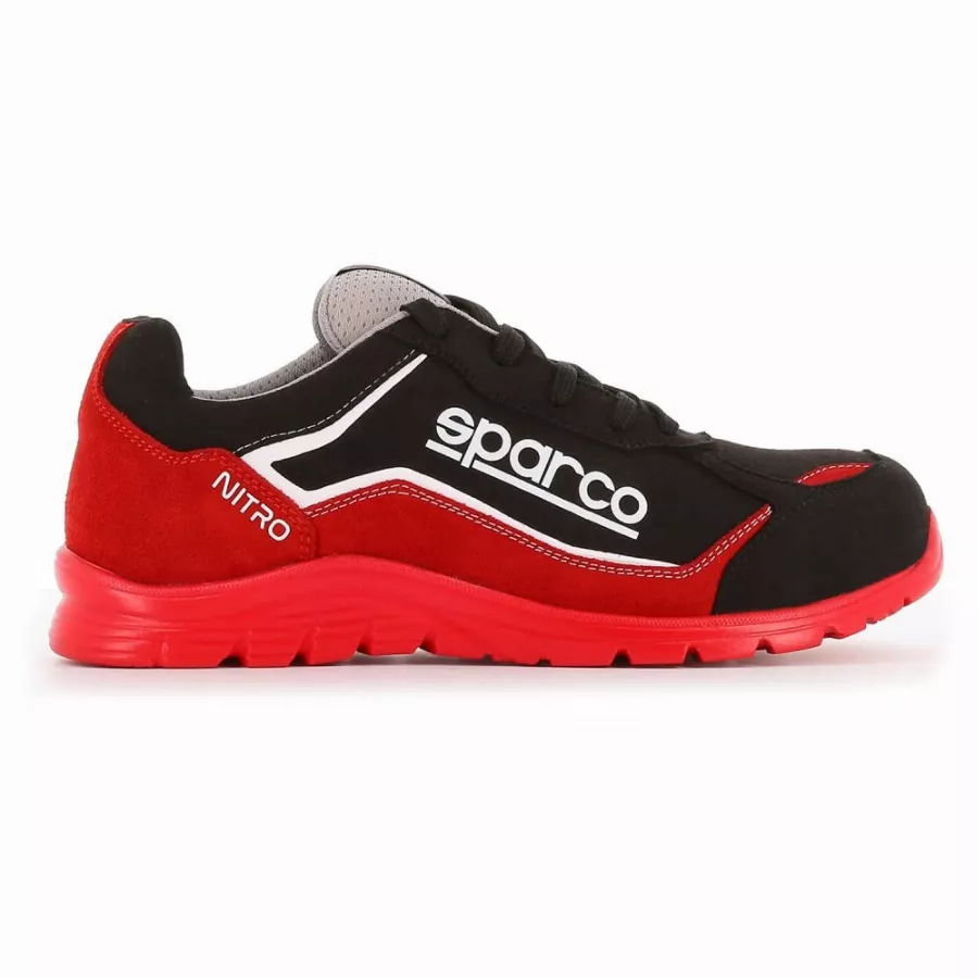 Chaussure basse S3 Sparco Nitro S24 - rouge et noir - taille 45 - NITRO 07522 RSNR - 45