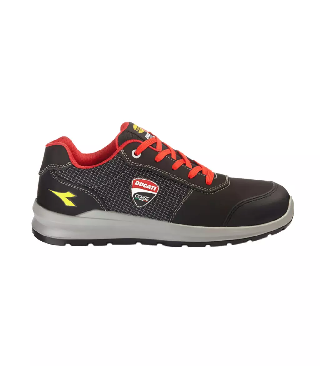 Chaussure de sécurité basse Ducati Speedy Race S3S - T.43 - Noir/Fungus - DIADORA - 701.181703-C2541 T.43