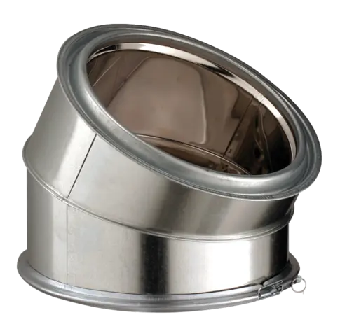 Coude 30° isolé inox/galva Ø230 POUJOULAT EC30-230 - 32230011             