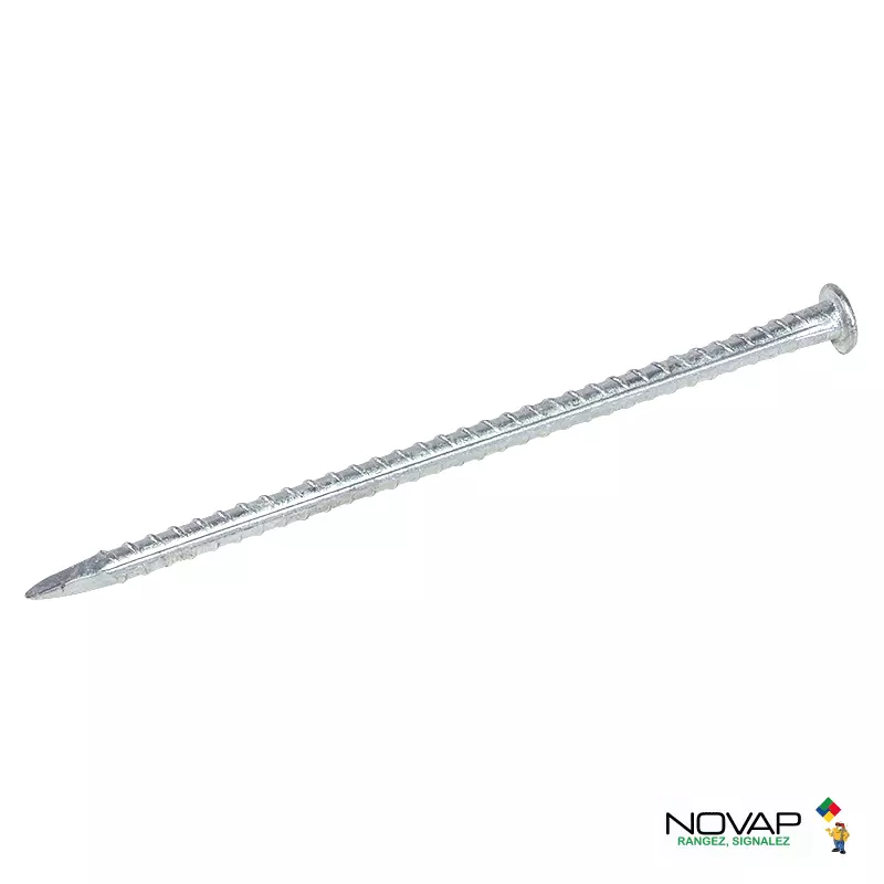 Clou de fixation, tirefond pour asphalte - Ø 12 mm x 300 mm - 1 pièce - NOVAP - 6101369 Clou de fixation, tirefond pour asphalte - Ø 12 mm x 300 mm - 1 pièce - NOVAP - 6101369