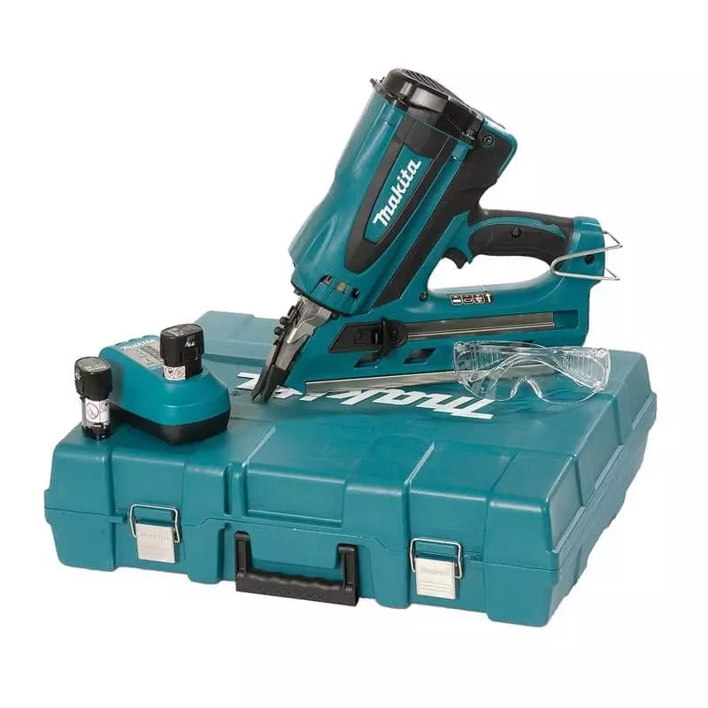 Cloueur autonome à gaz 7,2 V LXT - MAKITA - 2 batteries 7.2 V-1Ah, chargeur, MakPac- GN900SE Cloueur autonome à gaz 7,2 V LXT - MAKITA - 2 batteries 7.2 V-1Ah, chargeur, MakPac- GN900SE