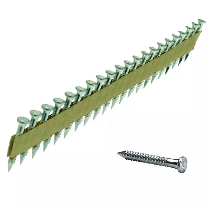 Pointes d'ancrage en bande papier - 34° - 4x40 mm - Annelées Galvanisées - Boite de 2000 - ARCA - SPB344R40G Pointes d'ancrage en bande papier - 34° - 4x40 mm - Annelées Galvanisées - Boite de 2000 - ARCA - SPB344R40G
