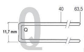 Agrafes Q galva SENCO 45 mm - boite de 8800 - 18383