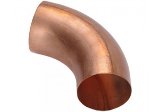 Coude cintré 72° manchonné Ø100 mm AMELUX cuivre avec soudure invisible - 53809