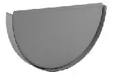 Talon emboîtable demi-rond AMELUX - cuivre - dev. 33 - 51336