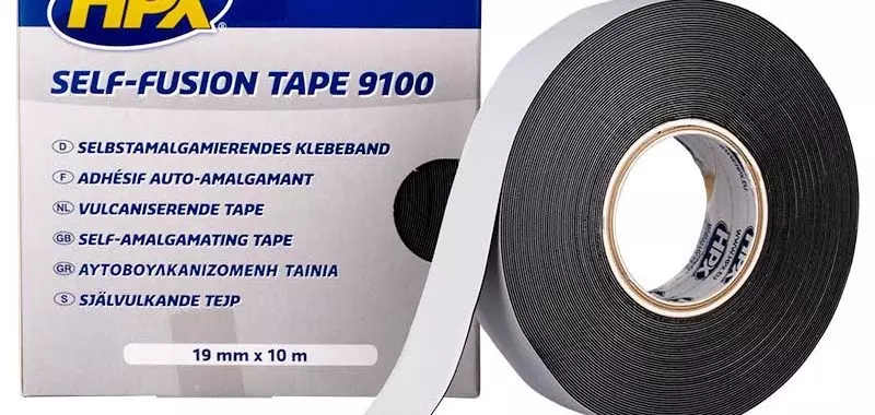 Lot de 10 rubans adhésif vulcanisant / Auto amalgamant Self Fusion Noir 19mm x 10m HPX - SF1910 Lot de 10 rubans adhésif vulcanisant / Auto amalgamant Self Fusion Noir 19mm x 10m HPX - SF1910