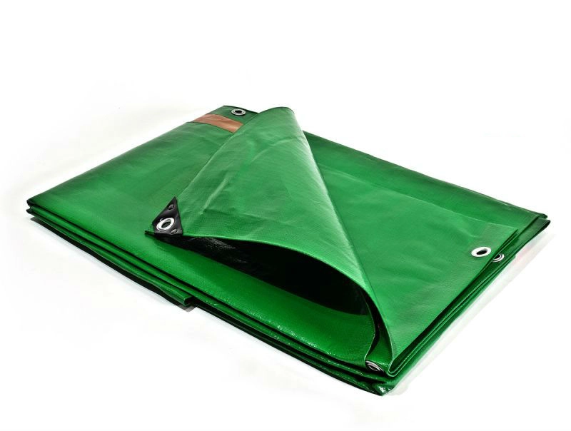 Bâche pro 250 g/m² TECPLAST - vert - 8 x 12 m - BA2508X12