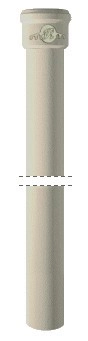 Descente droite résidentielle - Ø intérieur 100 mm Longueur : 2 m - Emboîtement standard - 155599