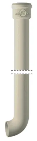 Pieds de chute résidentiel coudés - Ø intérieur 75 mm Longueur : 2 m - Emboîtement standard - 155574