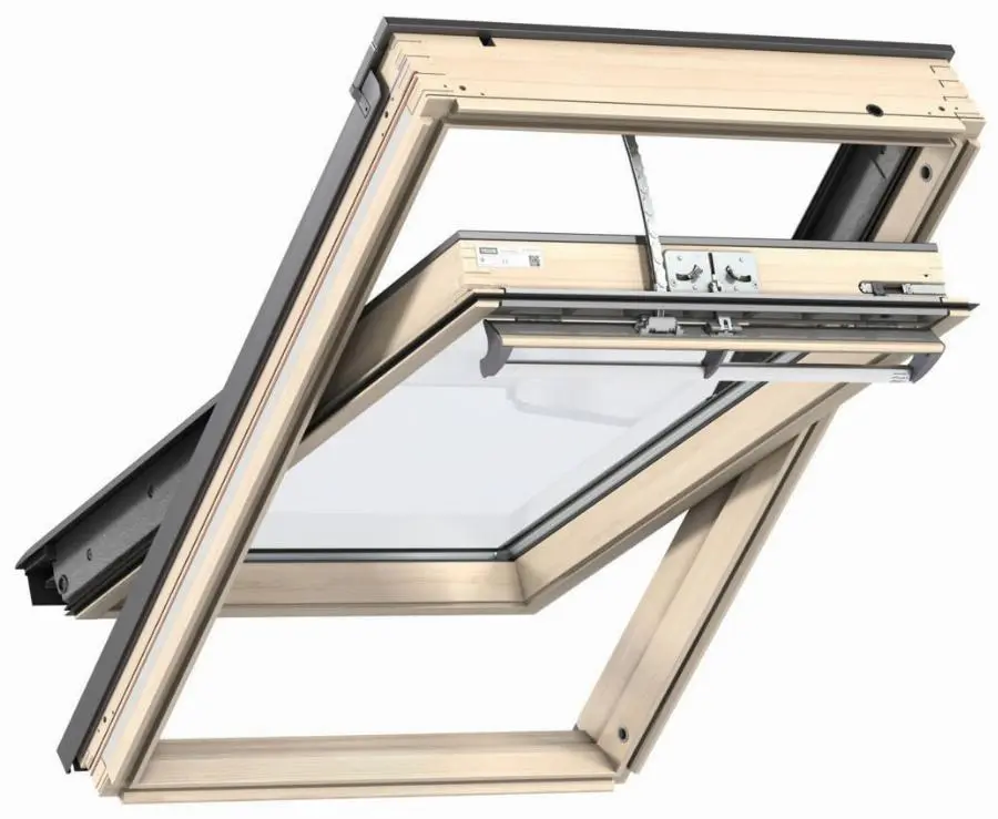 Fenêtre de toit VELUX à rotation 78x140 cm - Tout confort Motorisation Integra Solar - GGL MK08 305730
