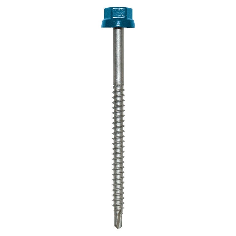 Zacrovis bois 6.5x100 ETANCO - Tête ral 5008 bleu ardoise - 100 pièces - 551226008