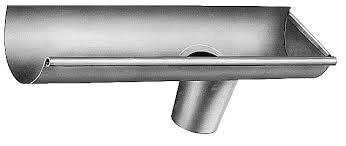 Embout talon et moignon de 25 Zinc Naturel - Gauche - AZN143025
