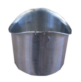 Moignon cylindrique Anthra Zinc Ø100 mm - AAN110100