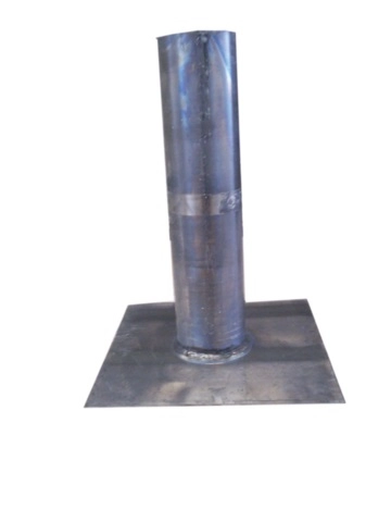 Platine aluminium droite Ø100 mm
