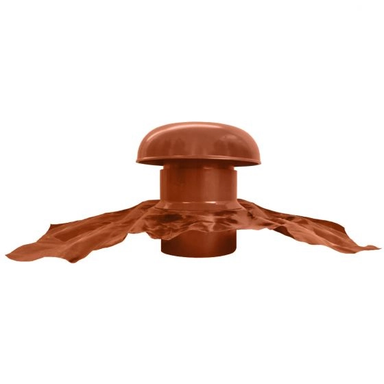 Chapeau de ventilation Tuile Ø160 mm NICOLL avec collerette d'étanchéité - CDT16