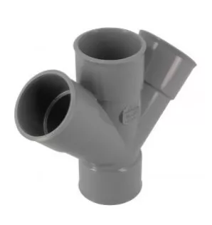 Culotte et embranchement NICOLL double parallèle à 45° - femelle-femelle - RH144