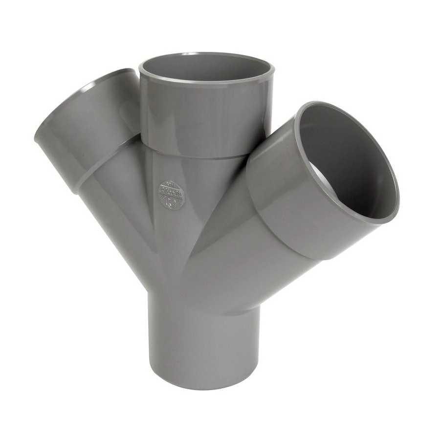 Culotte et embranchement NICOLL double parallèle à 45° - male-femelle - RH14