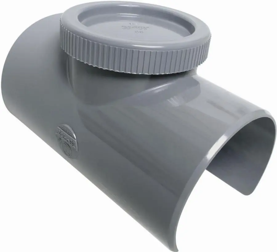 Selle de branchement NICOLL 90° - Avec bouchon de visite - Ø 100/90 mm - SLV109