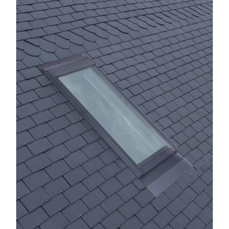Raccord pour ardoises Gris VELUX 78x140 cm - matériaux plats jusqu'à 8 mm - EDL MK08 0000
