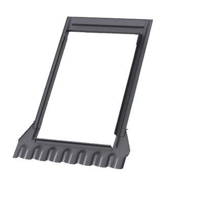 Raccord Gris VELUX 114x118 cm pour tuiles à onde inférieure à 120mm - EDW SK06 0000