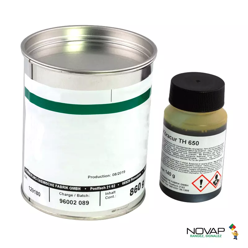Colle polyuréthane pour dalles podotactiles et bandes d'aide à l'orientation - 1 kg - NOVAP - 6102120 Colle polyuréthane pour dalles podotactiles et bandes d'aide à l'orientation - 1 kg - NOVAP - 6102120
