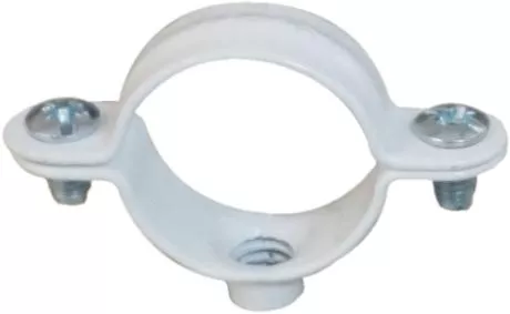 Collier simple blanc ING FIXATIONS fixation de tuyauteries - Ø 32 mm - Boite de 50 pièces - A141595
