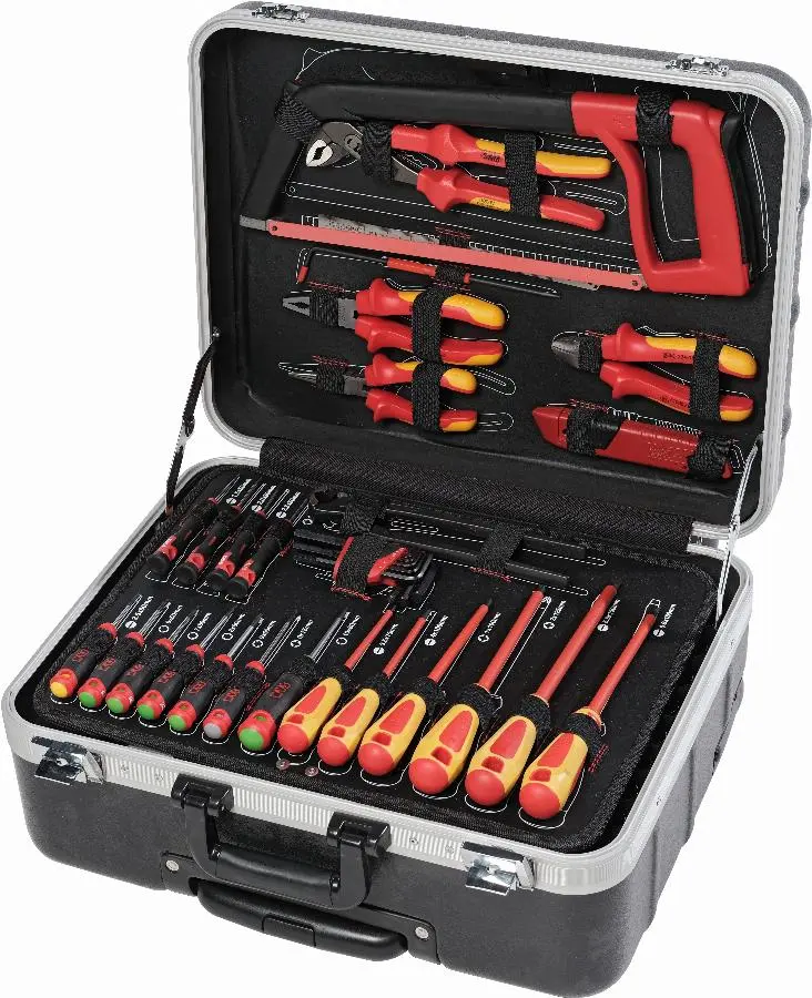 Valise trolley de 128 outils isolés 1000 volts SAM OUTILLAGE - CP-128ELEC