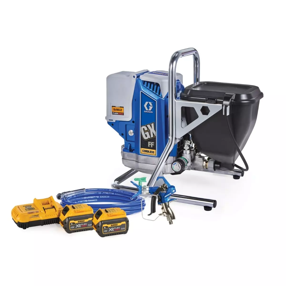 Pulvérisateur GRACO Airless portatif GX FF - 2 batteries 54V 6.0Ah + chargeur - 25U466 Pulvérisateur GRACO Airless portatif GX FF - 2 batteries 54V 6.0Ah + chargeur - 25U466