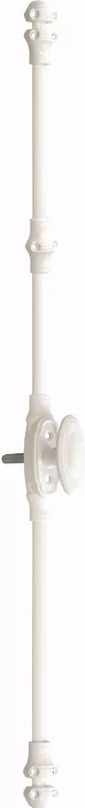 Fausse crémone 35304 MAP Blanc 9016 à bouton vis PVC avec accessoires - 35304PVC Fausse crémone 35304 MAP Blanc 9016 à bouton vis PVC avec accessoires - 35304PVC