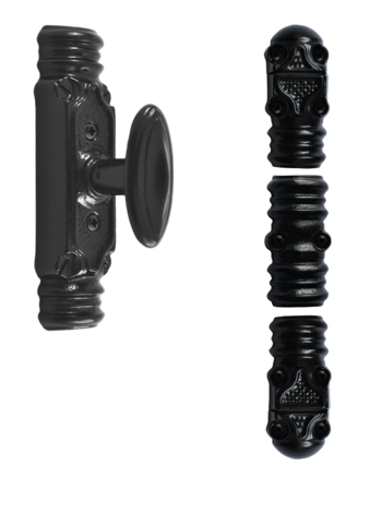 Fausse crémone ROLLINGER rustique noire - Bouton n°6 - Pour tringle 16 x 8 - CRD168BT6BV Fausse crémone ROLLINGER rustique noire - Bouton n°6 - Pour tringle 16 x 8 - CRD168BT6BV