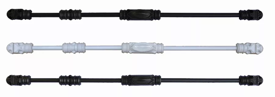 Crémone rustique fonctionnelle ROLLINGER + sachet d'accessoires pour tringle 16x8 - Brut - CRF168BT6EBRUT Crémone rustique fonctionnelle ROLLINGER + sachet d'accessoires pour tringle 16x8 - Brut - CRF168BT6EBRUT