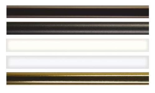 Tringle pour crémone ROLLINGER 16x8 L.2500 mm - Époxy noir sablé - TR168/25VN       