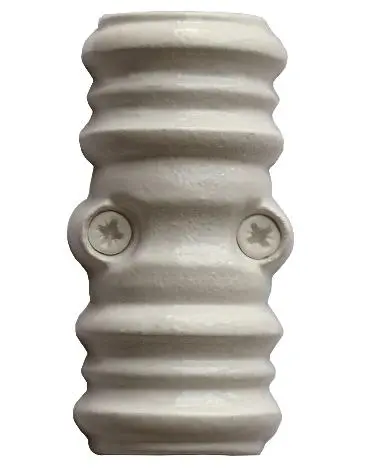 Coulant rustique blanc ROLLINGER pour tringle crémone 16x8 - CRF168COULANTEB 