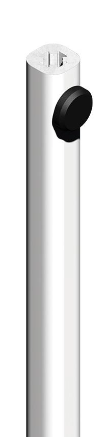 Tringle alu 2500 mm CROISEE DS - blanc pur 036 - 6888 Tringle alu 2500 mm CROISEE DS - blanc pur 036 - 6888
