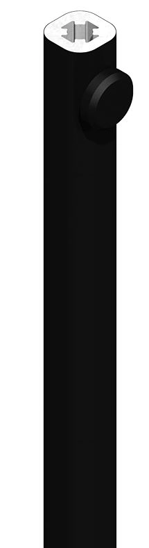 Tringle 2500 mm CROISEE DS - noir - 6888 Tringle 2500 mm CROISEE DS - noir - 6888