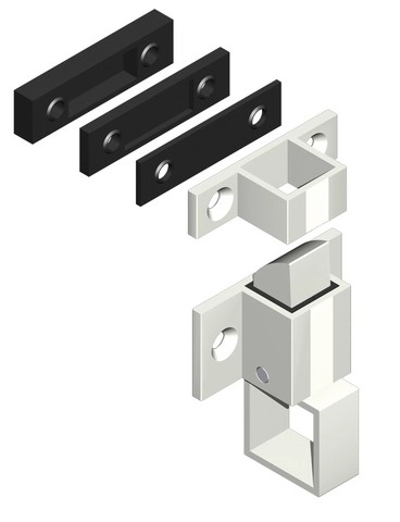 Loqueteau + gâche CROISSE DS - blanc - 6402 Loqueteau + gâche CROISSE DS - blanc - 6402