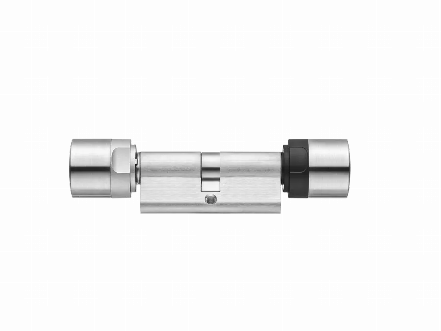 Cylindre numérique connecté SIMONS VOSS Profil européen à double bouton - Mobilekey - 30 x 30 mm - MK.Z4.35.30.CO.WP.LN.ZK.G2