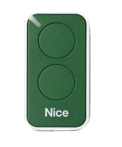 Emetteur de télécommande vert NICE 2 canaux pour portail et porte de garage - INTI2G