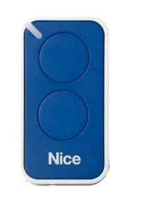 Emetteur de télécommande bleu NICE 2 canaux pour portail et porte de garage - INTI2B