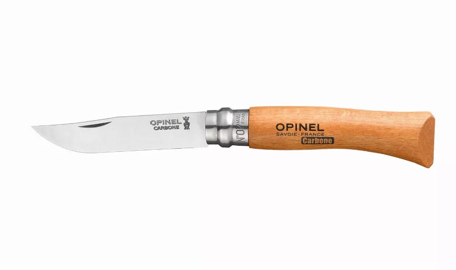 Couteau OPINEL N°7 Lame Carbone avec bague de sécurité - 113070 Couteau OPINEL N°7 Lame Carbone avec bague de sécurité - 113070