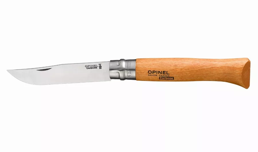 Couteau OPINEL N°12 Lame Carbone avec bague de sécurité - 113120 Couteau OPINEL N°12 Lame Carbone avec bague de sécurité - 113120