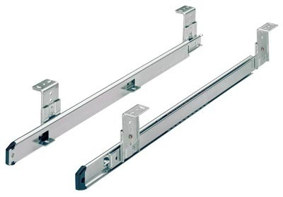 Paire de coulisses à billes KA 3434 HETTICH - Charge 20 kg - L.400 mm - Pour support clavier coulissant - 77802