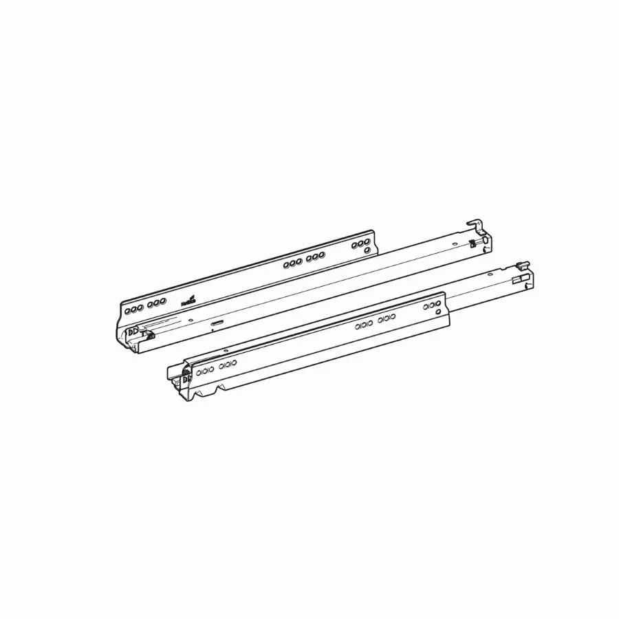 Coulisse Actro You L.350 40 kg HETTICH Silent System set - 9257002