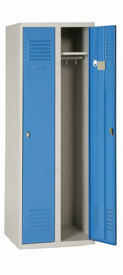 Vestiaire industrie AKAZE propre 2 colonne - H180cm x L60cm x P50cm - CV312DSP