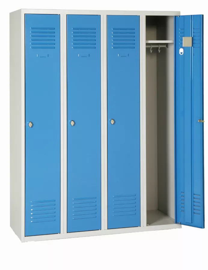 Vestiaire industrie AKAZE propre 4 colonne - H180cm x L120cm x P50cm - CVP314DSP