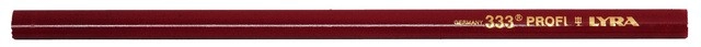 Crayon charpentier rouge ovale 30 cm OMYACOLOR - 4333103